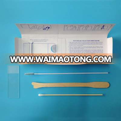 Disposable gynecological pap smear test kit